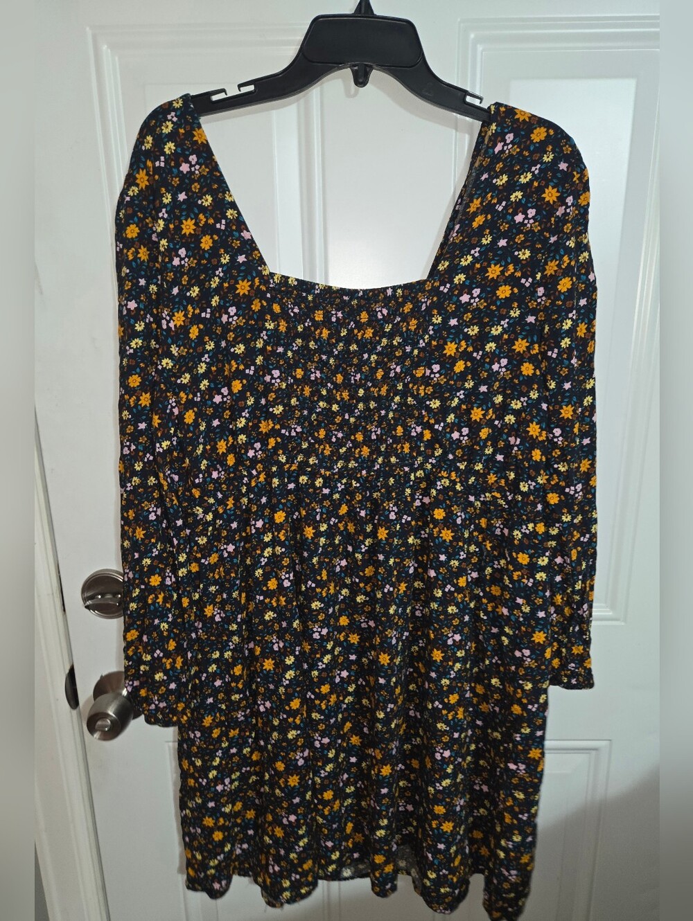 Mudd Black Floral Dress Size Xxl - Picture 2 of 3